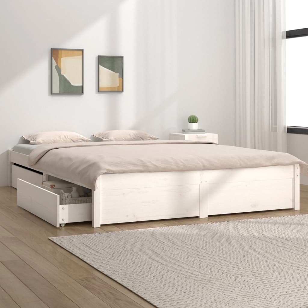 3103507  Bed Frame Without Mattress With Drawers (814933+814998)