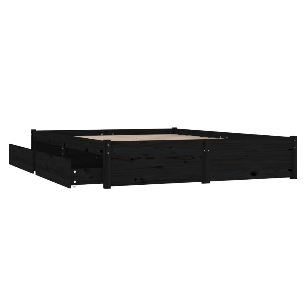3103507  Bed Frame Without Mattress With Drawers (814933+814998)