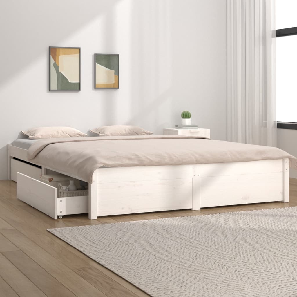 3103507  Bed Frame Without Mattress With Drawers (814933+814998)