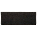 Stair Mats Self-adhesive 15 pcs 65x24.5x3.5 cm Black