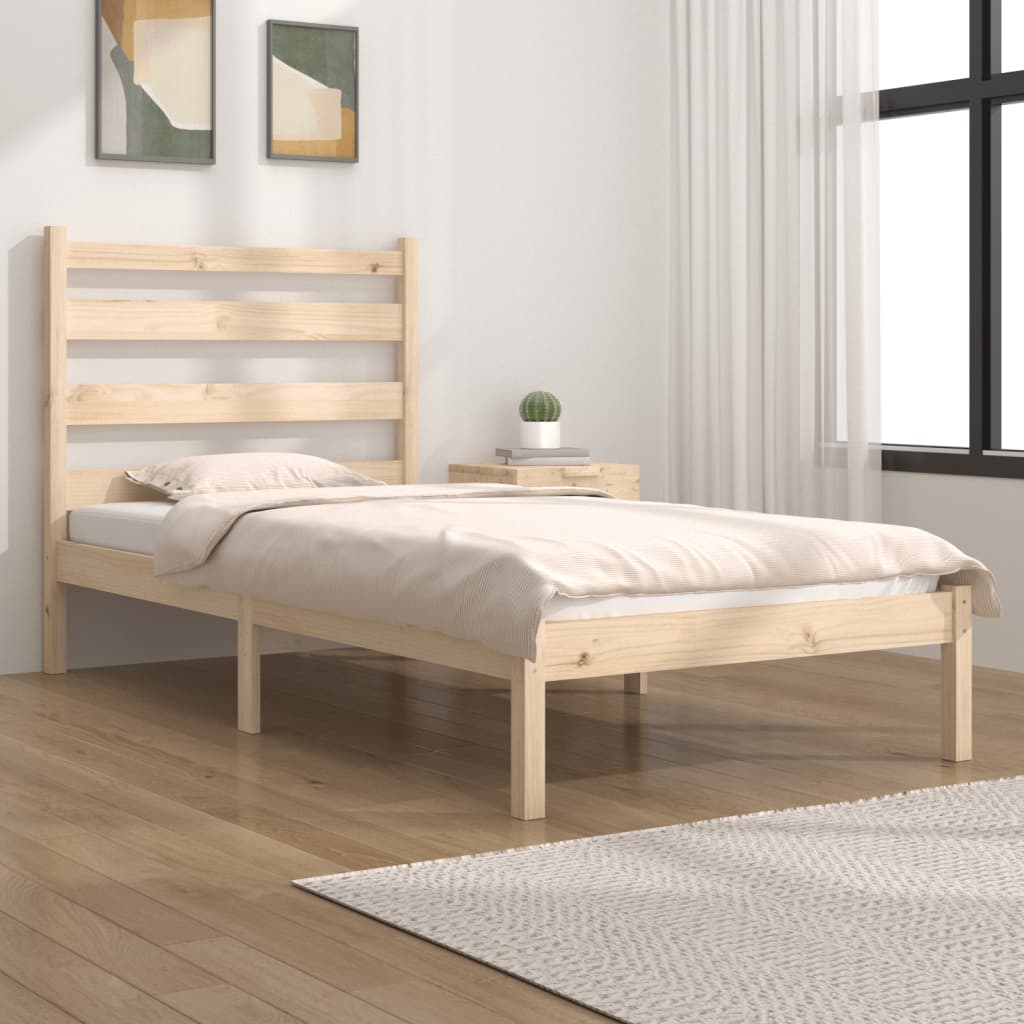 3103633  Bed Frame Without Mattress Solid Wood (810002+818400)