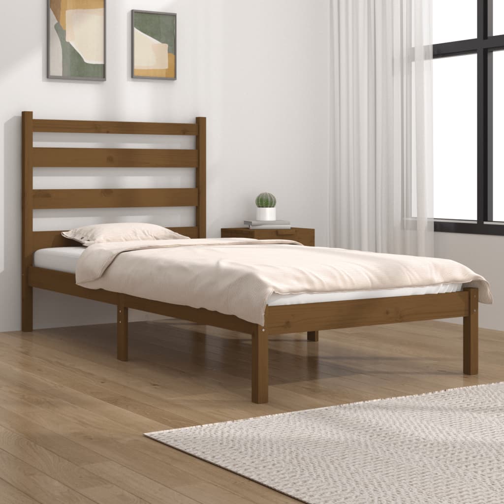 3103633  Bed Frame Without Mattress Solid Wood (810002+818400)