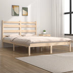 3103633  Bed Frame Without Mattress Solid Wood (810002+818400)