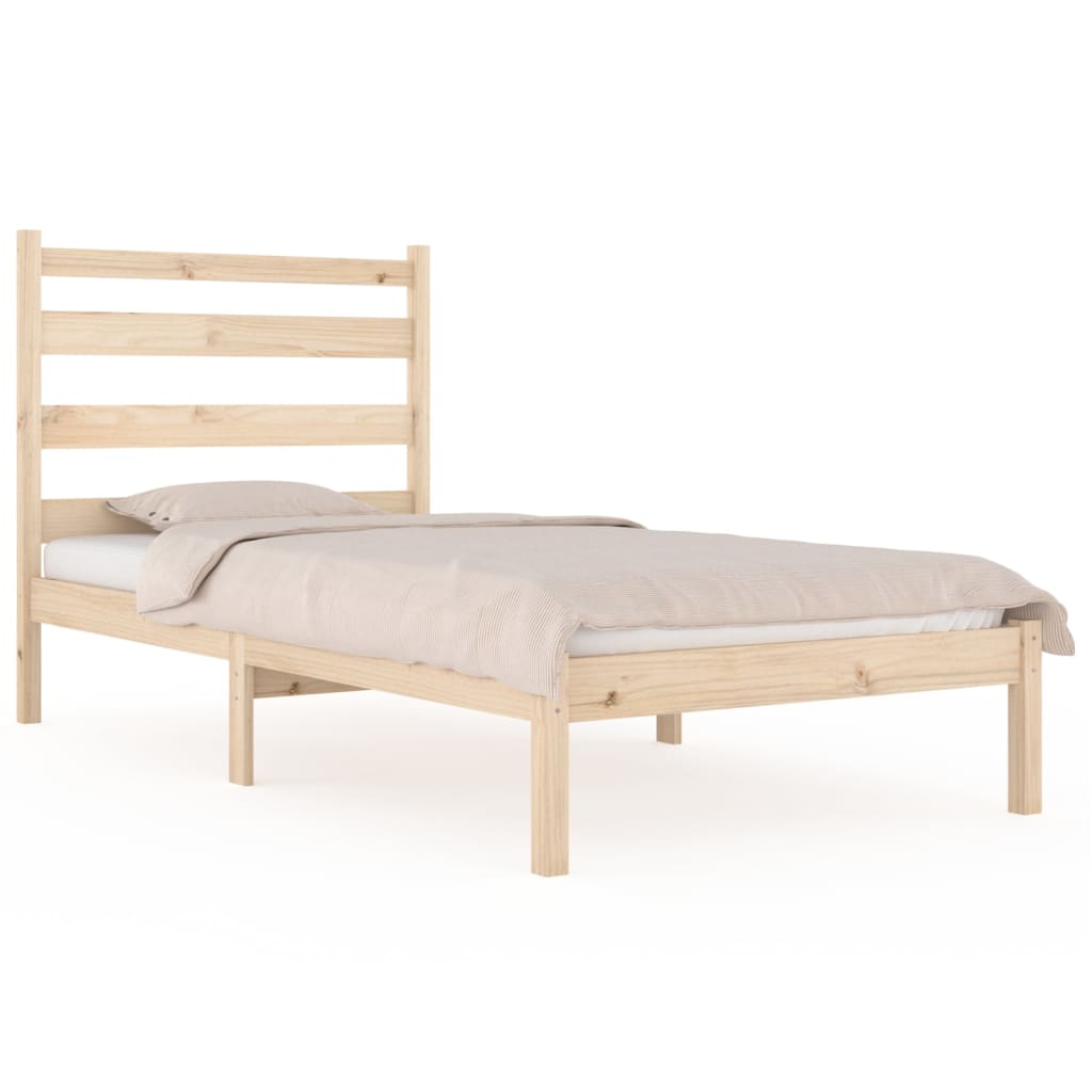 3103633  Bed Frame Without Mattress Solid Wood (810002+818400)