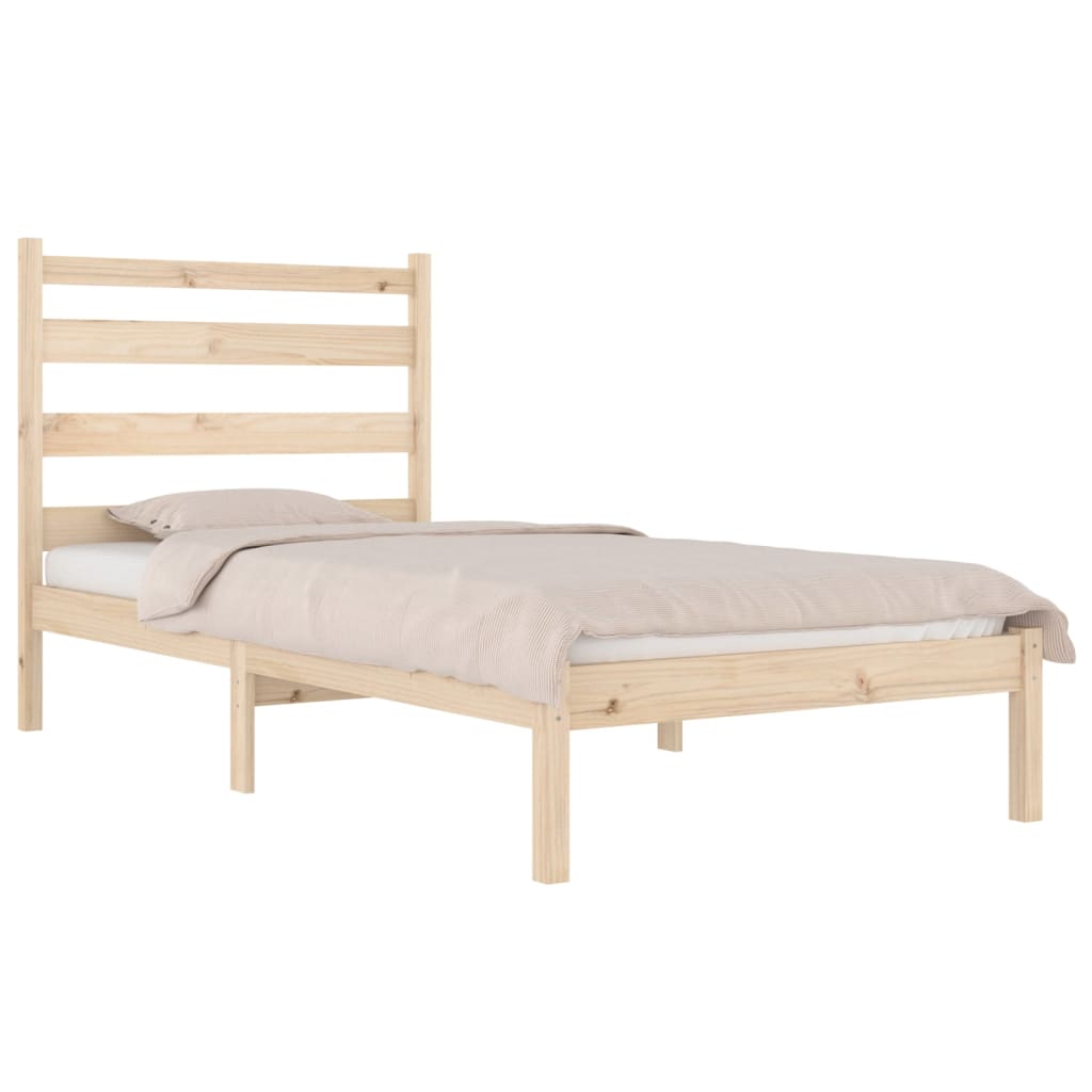 3103633  Bed Frame Without Mattress Solid Wood (810002+818400)
