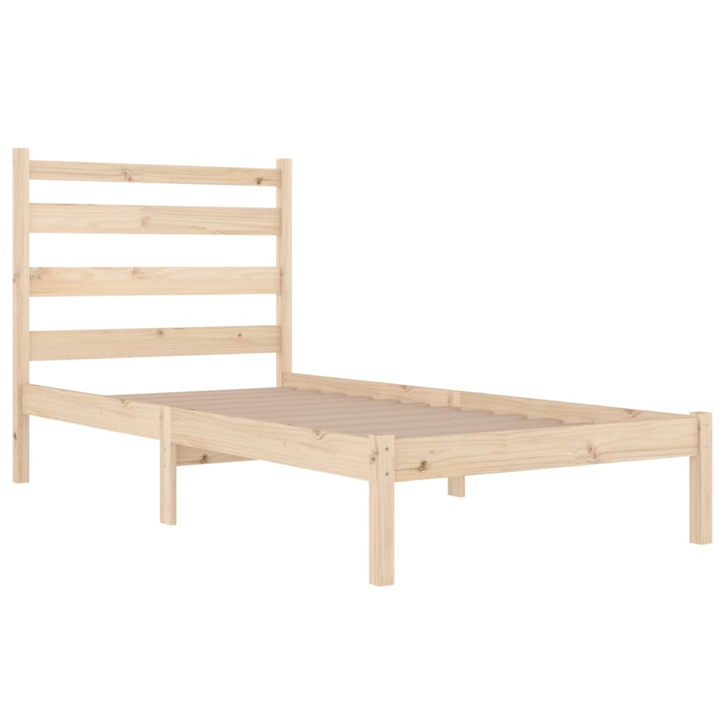 3103633  Bed Frame Without Mattress Solid Wood (810002+818400)