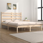 3103633  Bed Frame Without Mattress Solid Wood (810002+818400)