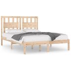 3103943 vidaXL Bed Frame without Mattress Solid Wood Pine 160x200 cm (810027+818580)