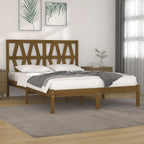 3103992  Bed Frame Without Mattress Solid Wood (810011+818609)
