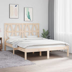 3103992  Bed Frame Without Mattress Solid Wood (810011+818609)