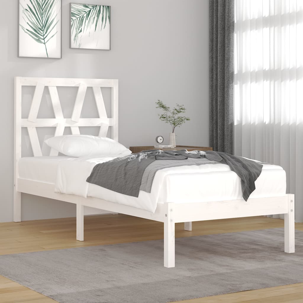 3103992  Bed Frame Without Mattress Solid Wood (810011+818609)