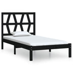3103992  Bed Frame Without Mattress Solid Wood (810011+818609)
