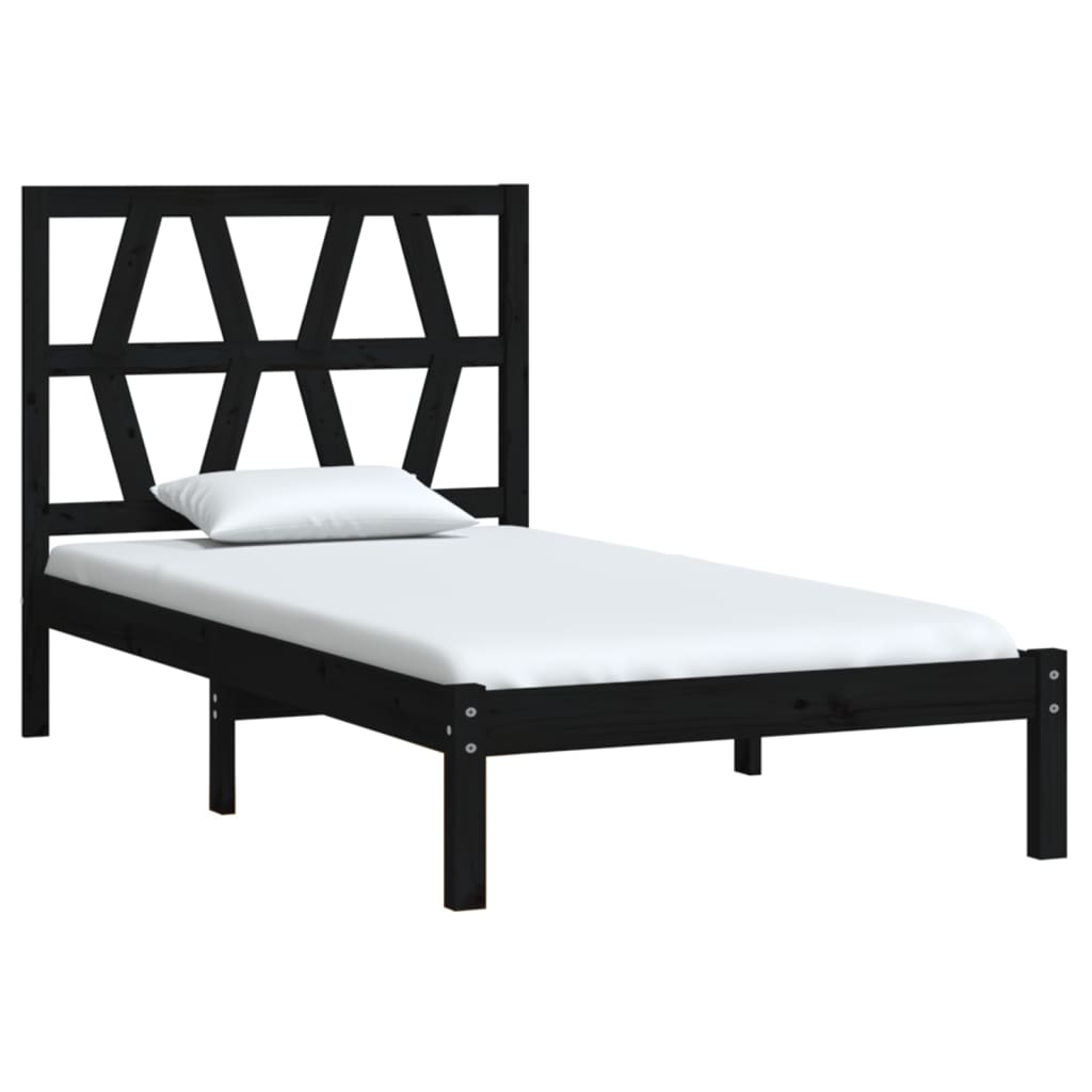 3103992  Bed Frame Without Mattress Solid Wood (810011+818609)