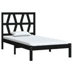 3103992  Bed Frame Without Mattress Solid Wood (810011+818609)