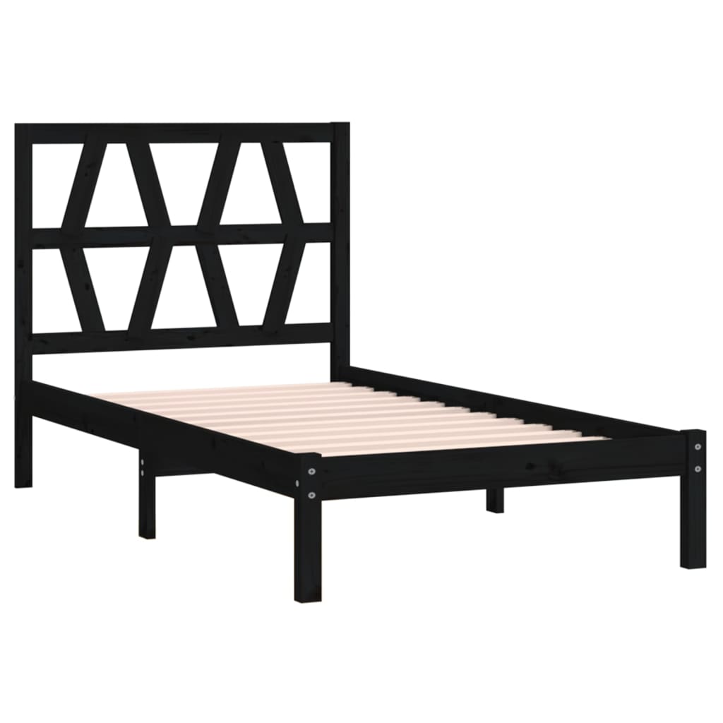 3103992  Bed Frame Without Mattress Solid Wood (810011+818609)