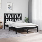 3103992  Bed Frame Without Mattress Solid Wood (810011+818609)