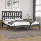 3103992  Bed Frame Without Mattress Solid Wood (810011+818609)