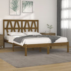 3103992  Bed Frame Without Mattress Solid Wood (810011+818609)