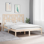 3103992  Bed Frame Without Mattress Solid Wood (810011+818609)