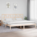 3103992  Bed Frame Without Mattress Solid Wood (810011+818609)