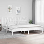 3103992  Bed Frame Without Mattress Solid Wood (810011+818609)