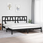3103992  Bed Frame Without Mattress Solid Wood (810011+818609)