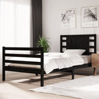 3104285  Bed Frame Without Mattress Solid Wood Pine