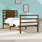3104285  Bed Frame Without Mattress Solid Wood Pine