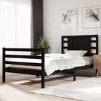 3104285  Bed Frame Without Mattress Solid Wood Pine