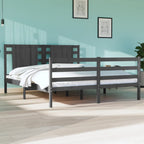 3104285  Bed Frame Without Mattress Solid Wood Pine