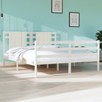 3104285  Bed Frame Without Mattress Solid Wood Pine