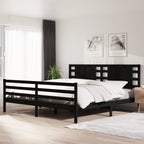 3104285  Bed Frame Without Mattress Solid Wood Pine