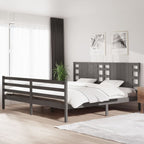 3104285  Bed Frame Without Mattress Solid Wood Pine