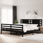 3104285  Bed Frame Without Mattress Solid Wood Pine