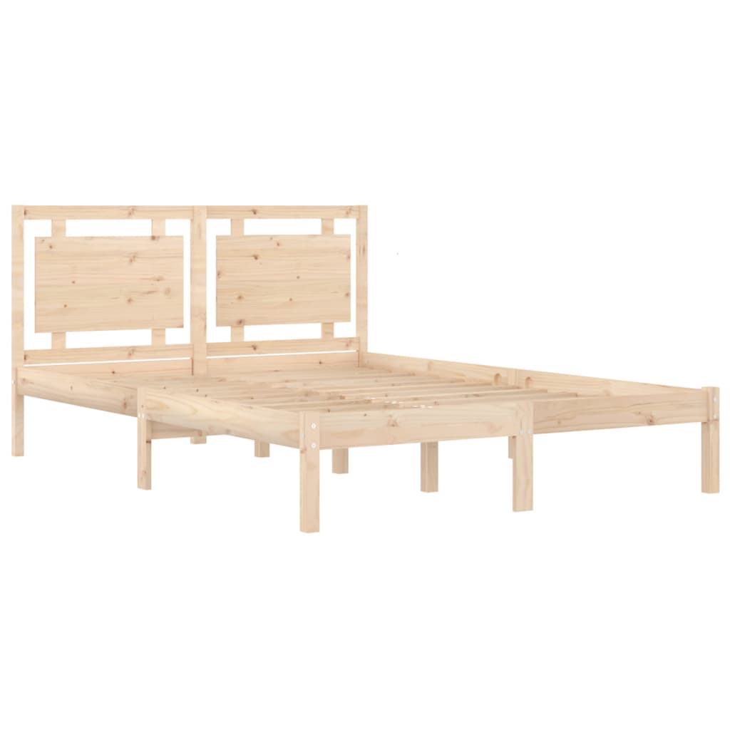 Bed Frame without Mattress 200x200 cm Solid Wood
