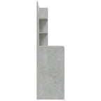Dressing Table with Mirror Concrete Grey 74.5x40x141 cm