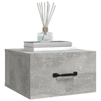 Wall-mounted Bedside Cabinet Concrete Grey 35x35x20 cm