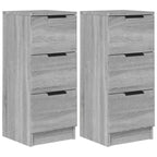 Sideboards 2 pcs Grey Sonoma 30x30x70 cm Engineered Wood