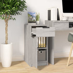 Desk Cabinet Grey Sonoma 33.5x50x75 cm Engineered Wood