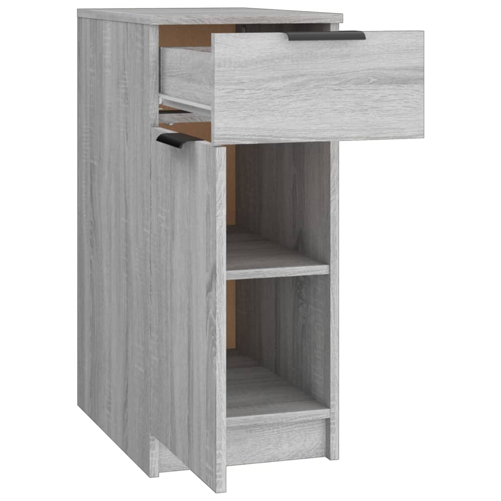 Desk Cabinet Grey Sonoma 33.5x50x75 cm Engineered Wood