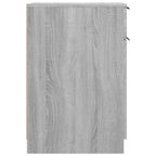 Desk Cabinet Grey Sonoma 33.5x50x75 cm Engineered Wood