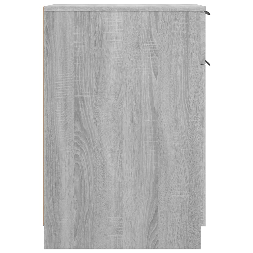 Desk Cabinet Grey Sonoma 33.5x50x75 cm Engineered Wood