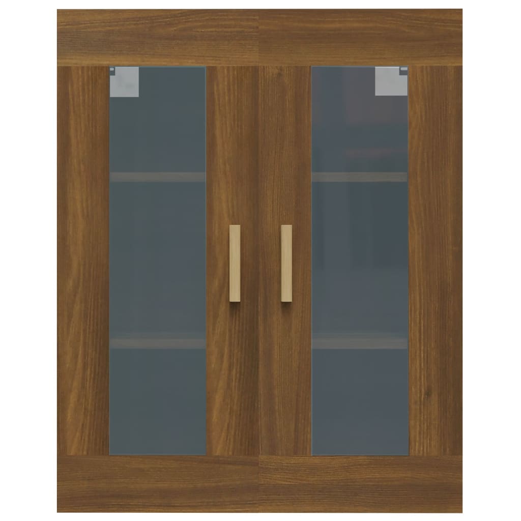 Hanging Wall Cabinet Brown Oak 69.5x34x90 cm