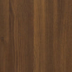 Hanging Wall Cabinet Brown Oak 69.5x34x90 cm