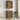 Hanging Wall Cabinet Brown Oak 69.5x34x90 cm