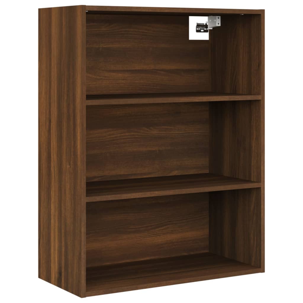 Hanging Wall Cabinet Brown Oak 69.5x32.5x90 cm