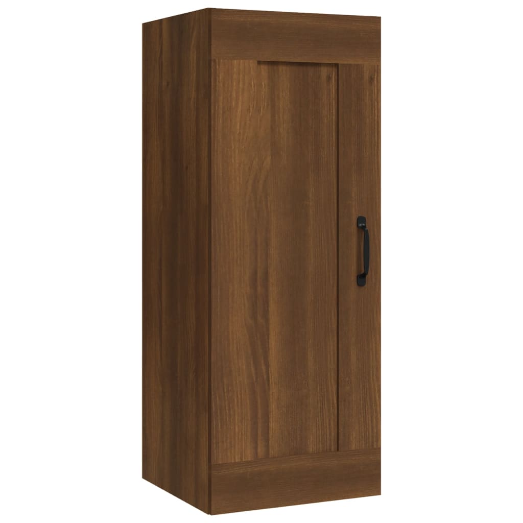 Hanging Cabinet Brown Oak 35x34x90 cm Engineered Wood