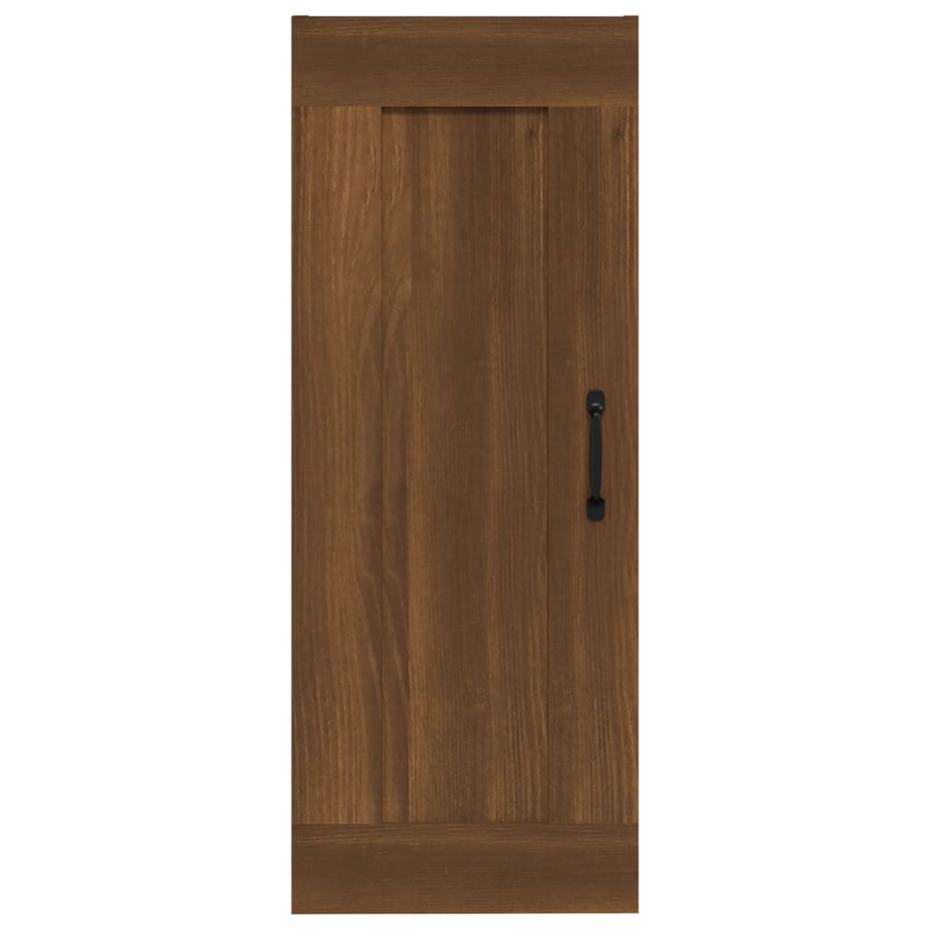 Hanging Cabinet Brown Oak 35x34x90 cm Engineered Wood