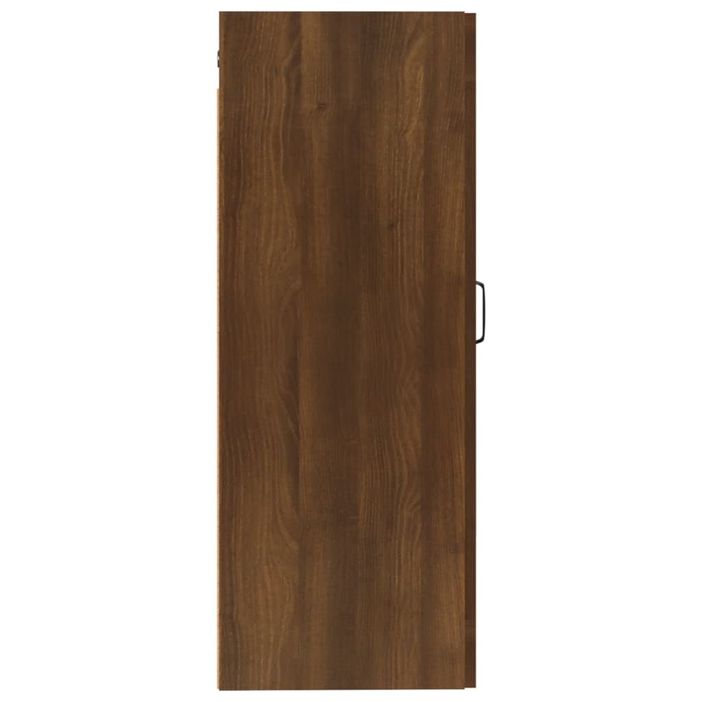Hanging Cabinet Brown Oak 35x34x90 cm Engineered Wood