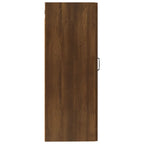 Hanging Cabinet Brown Oak 35x34x90 cm Engineered Wood